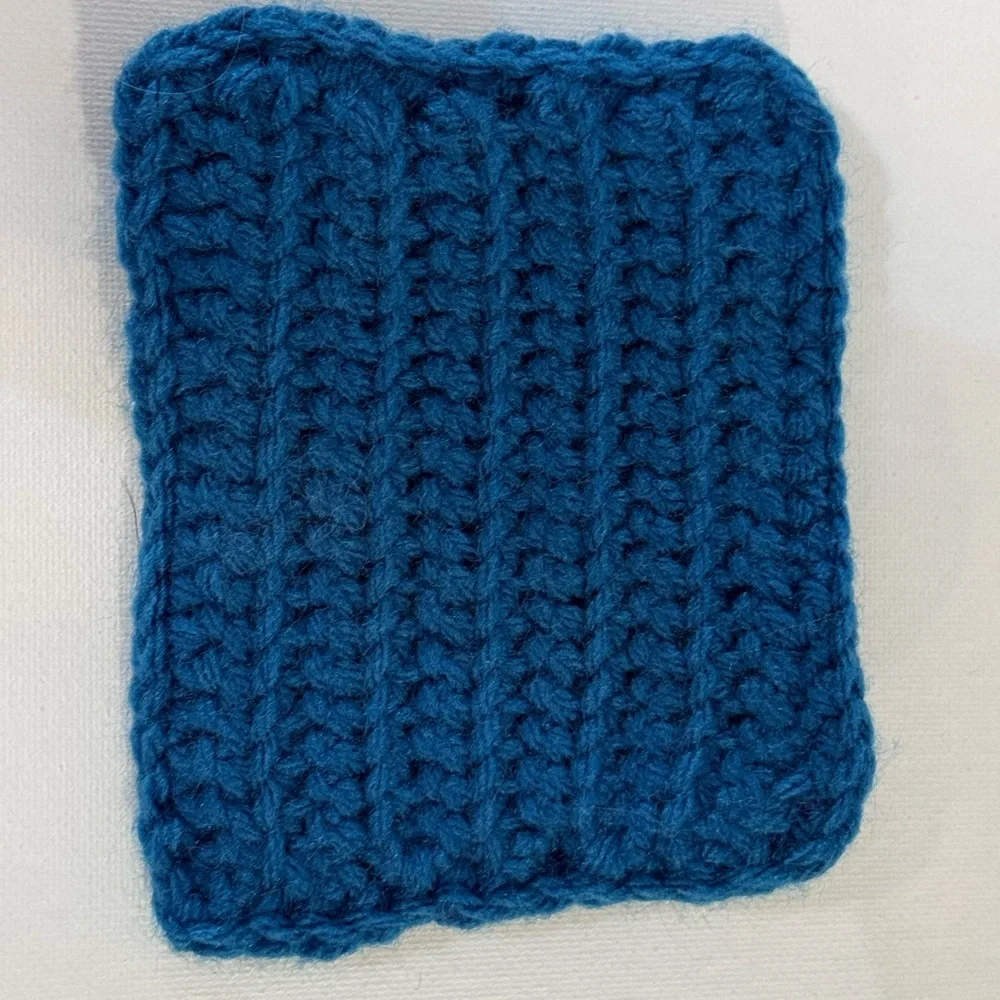 Handmade Purple and Blue Crochet Washcloth